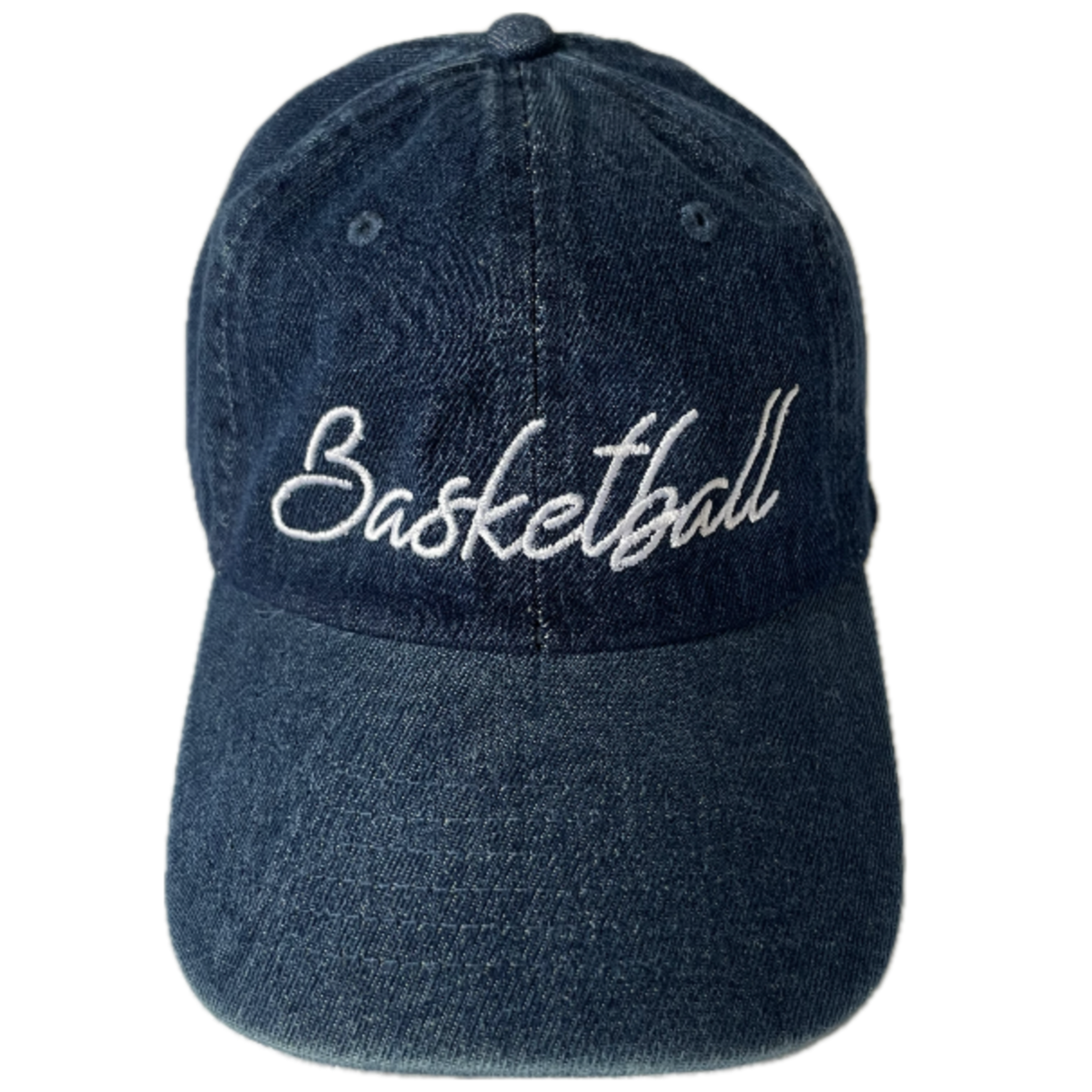Hollie varsity denim basketball hat Varsity Denim “B” Cap – Best Beanies Boutique main image 3